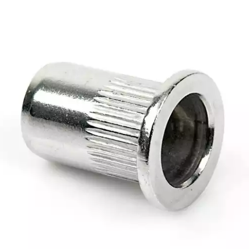 Stainless Steel Flat Head Knurled Body